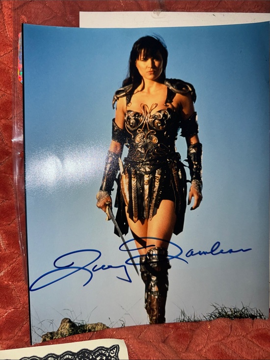 Lucy Lawless Other - M Rare Vintage Lucy Lawless Signed Xena: Warrior Princess 8x10 Photo w/ COA